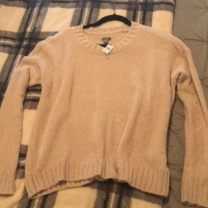 Chenille crop sweater